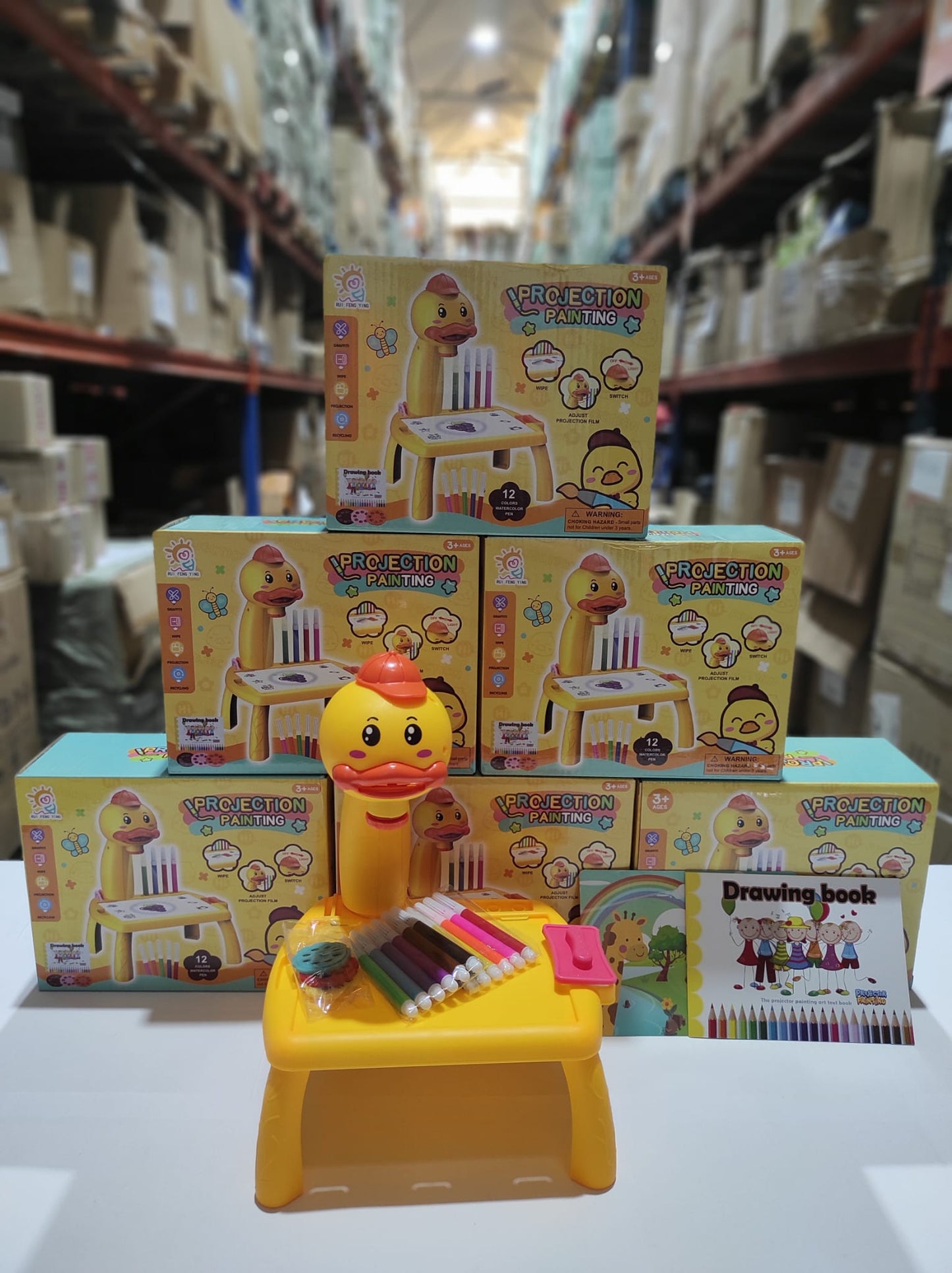 Mini escritorio de aprendizaje para niños pato-amarillo - additional image 1