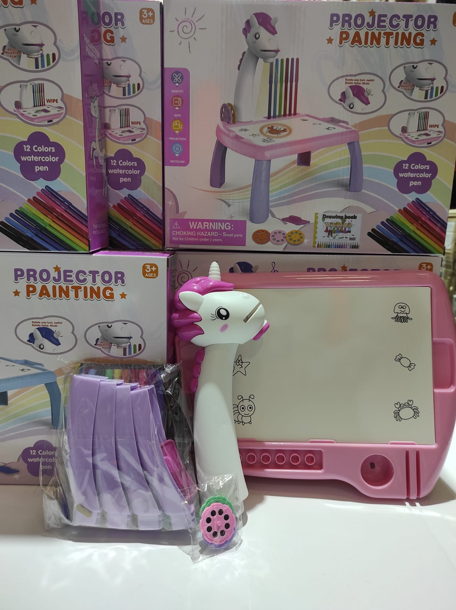 Escritorio de aprendizaje para niños unicornio rosa - additional image 3